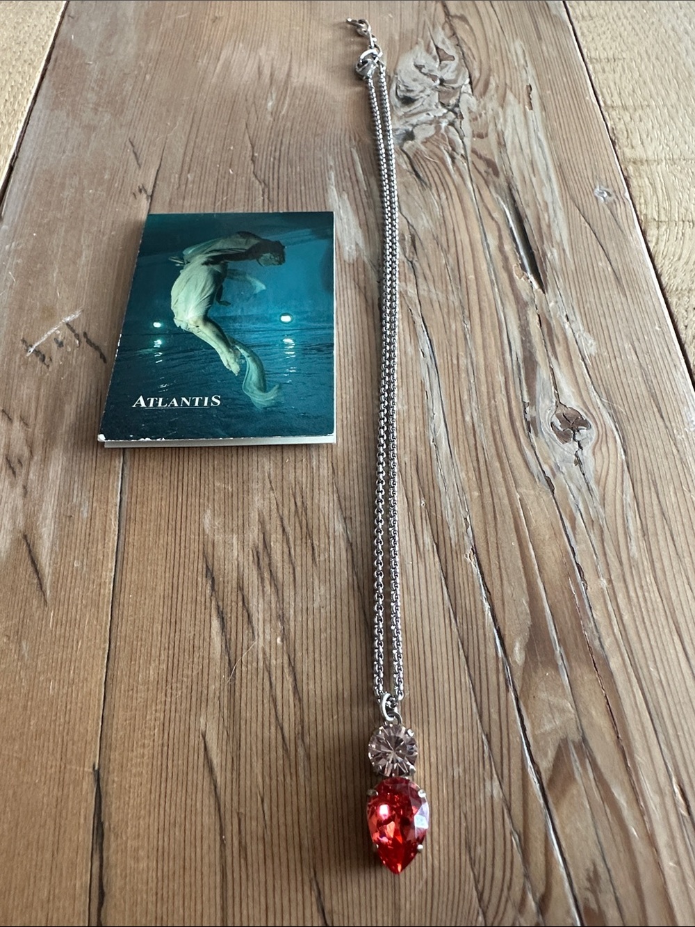 Atlantis Berlin 🧜‍♀️Swarovski Crystal Pendant Necklace Indian Pink/Hyazinth